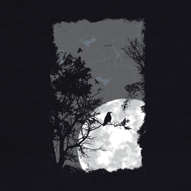 Moonlit crows by SerialWordAbuser